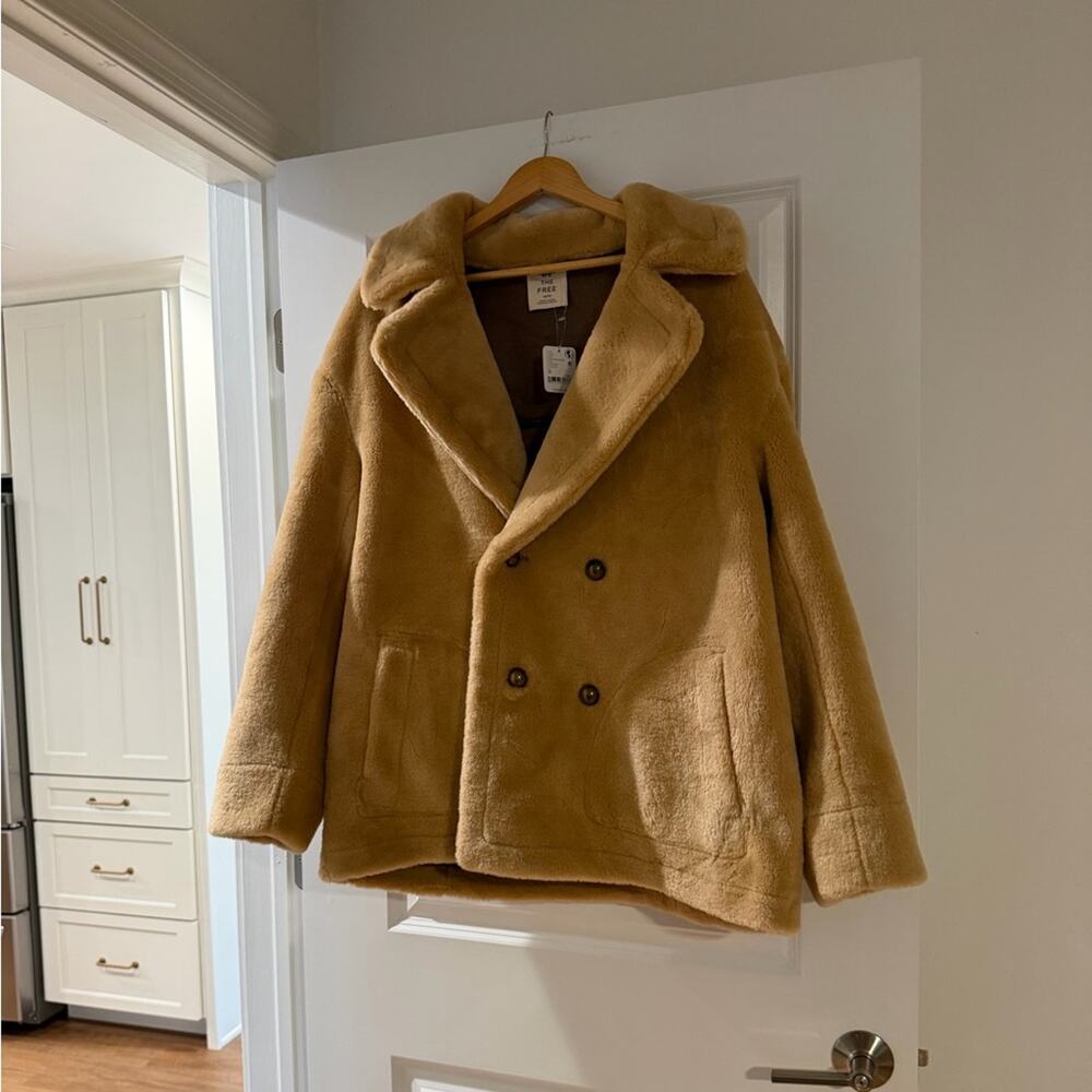 Free People Mari Reversible Coat, NWT, size M - Picture 4 of 5